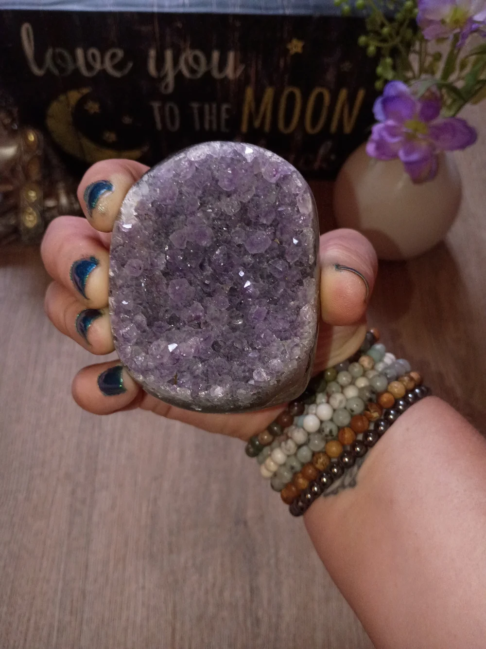 Uruguay Purple Amethyst Crystal Decorative Geode